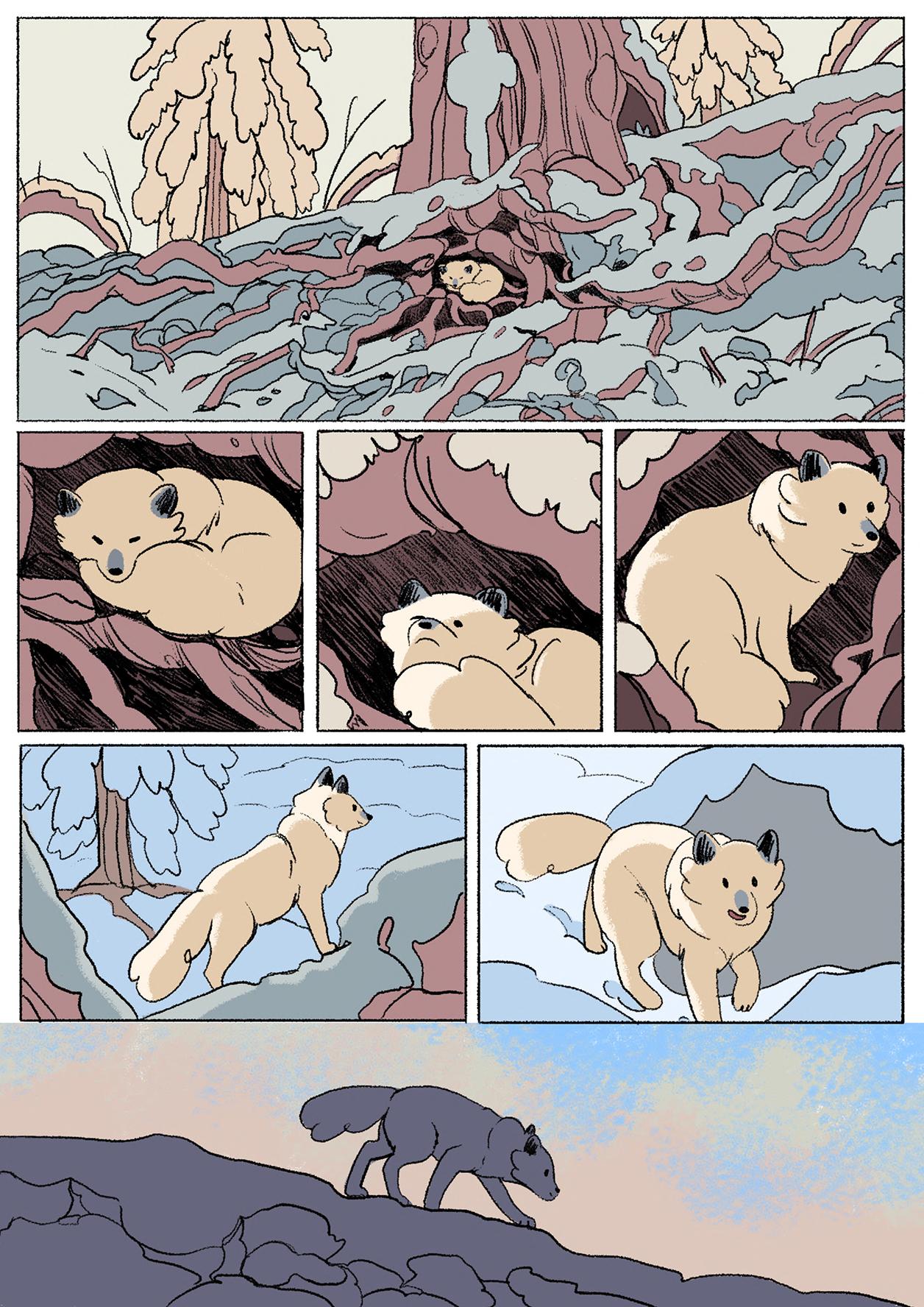 Miki the White Fox Comic